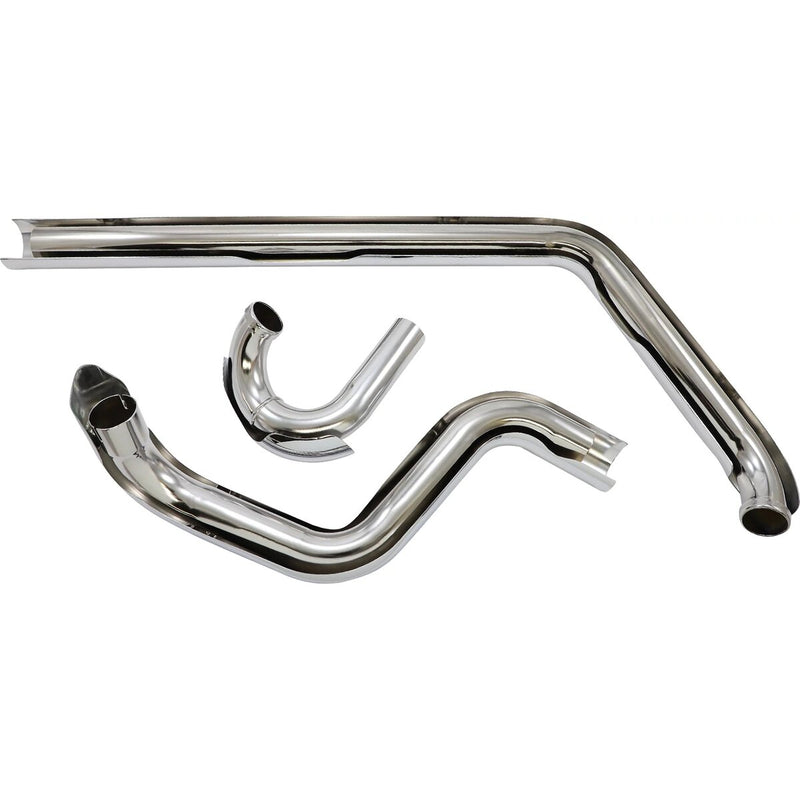 COBRA Bad Hombre Dual Exhaust System - Billet Tip - Chrome - '97-'06 Softail