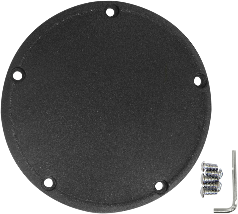 DRAG SPECIALTIES Replacement Domed Derby Cover - Wrinkle Black
