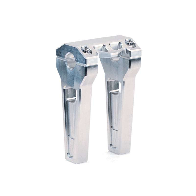 LA CHOPPERS PERFORMANCE RISERS - STRAIGHT (RAW) - 1.25" Clamping