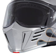 Simpson Mod Bandit helmet - Wildfire Silver side view