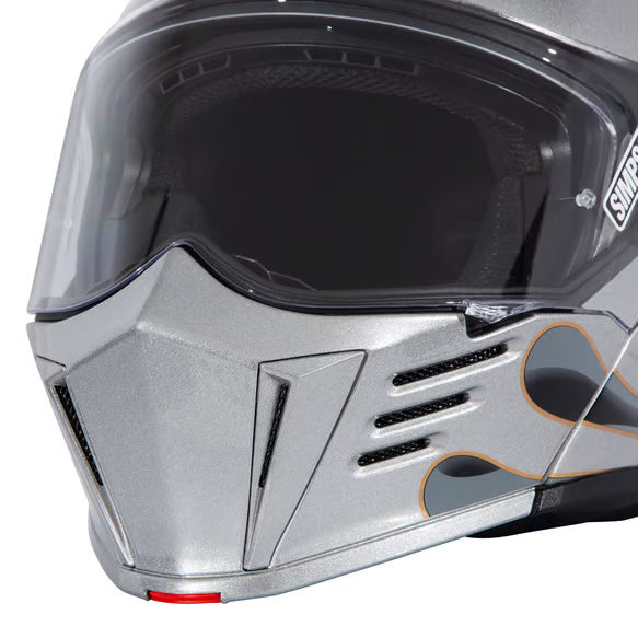 Simpson Mod Bandit helmet - Wildfire Silver side view
