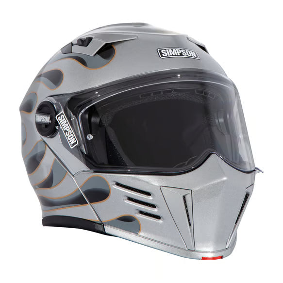 Simpson Motorcycle Mod Bandit Helmet - Wildfire Silver