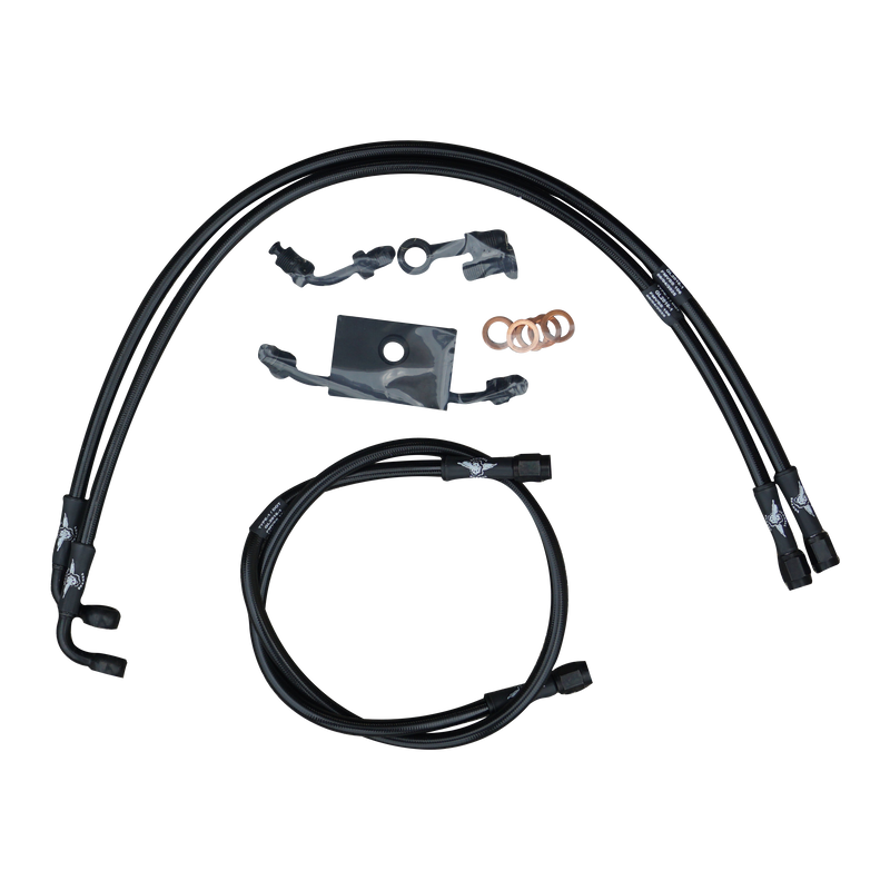 2018-2026 Softail Steel Braided Brake Line Kits for ABS