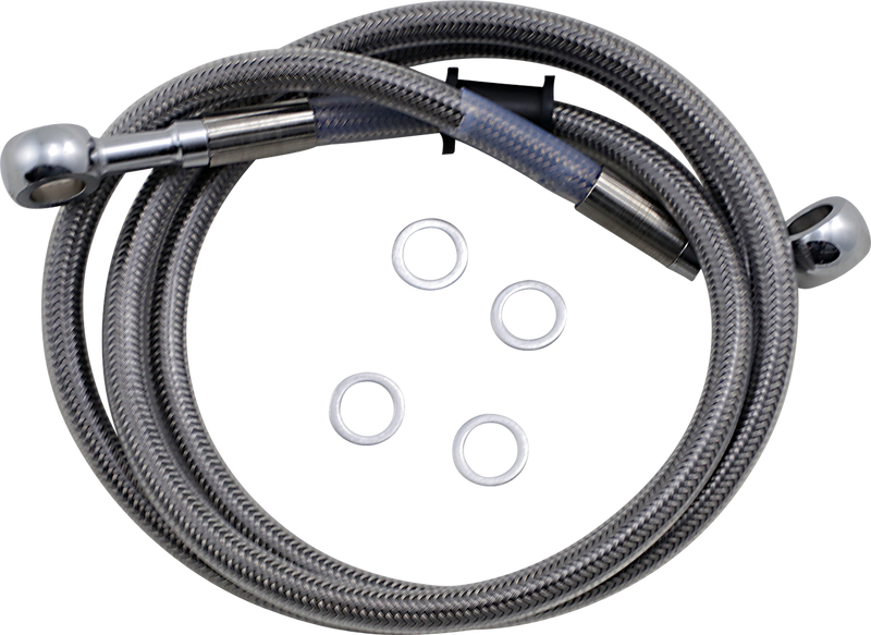 DRAG SPECIALTIES Extended Length Brake Line - +2" - Stainless Steel - XL '18-'21