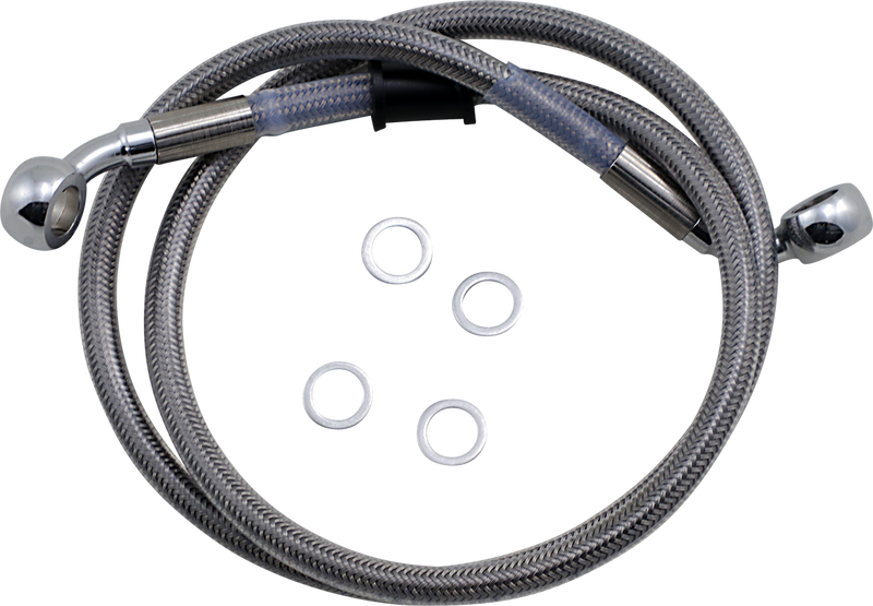 DRAG SPECIALTIES Brake Line Kit - Front (Upper) - Stainless Steel - FLSL '18-'21