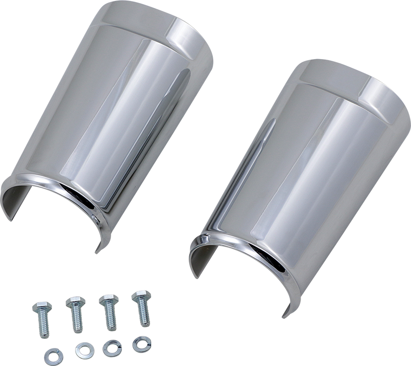 ARLEN NESS Fat Tire Fork Boot Cover - Chrome - Smooth - '99-'13 FLH/FLT