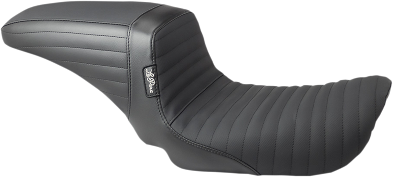 LE PERA Kickflip Seat - Pleated w/ Gripp Tape - Black - Dyna '04-'05
