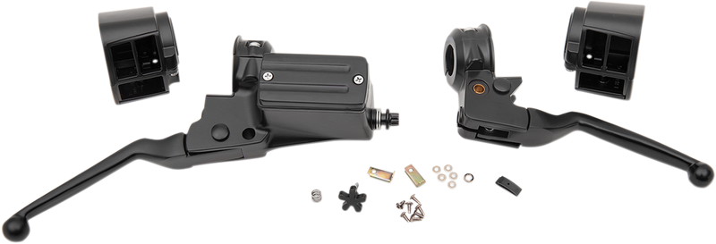 DRAG SPECIALTIES Replacement Handlebar Controls Assembly with Switch Housings - Black - 11/16"