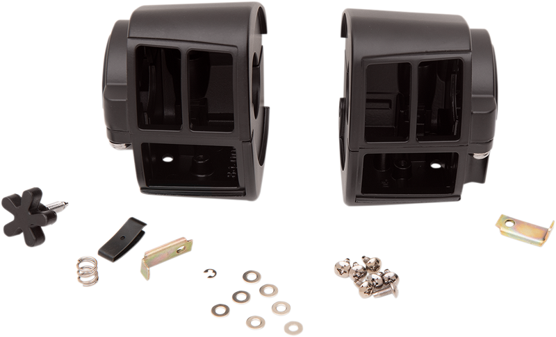 DRAG SPECIALTIES Replacement Handlebar Switch Housing Set - Matte Black