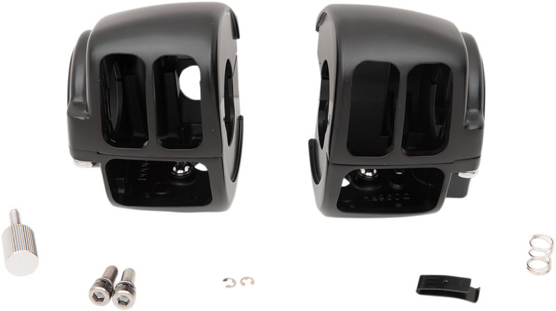 DRAG SPECIALTIES Replacement Handlebar Switch Housing Set - Matte Black