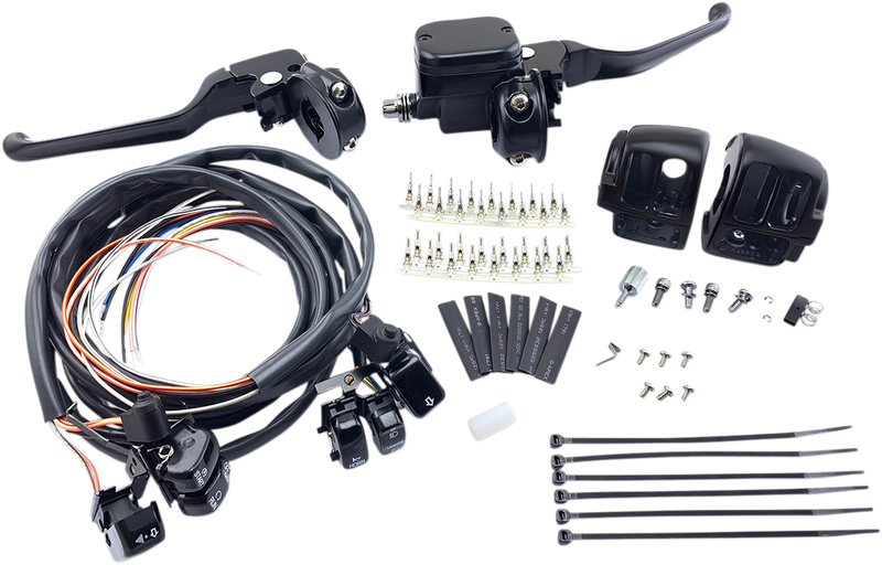 DRAG SPECIALTIES Replacement Handlebar Controls Assembly with Switches - Black - 9/16"