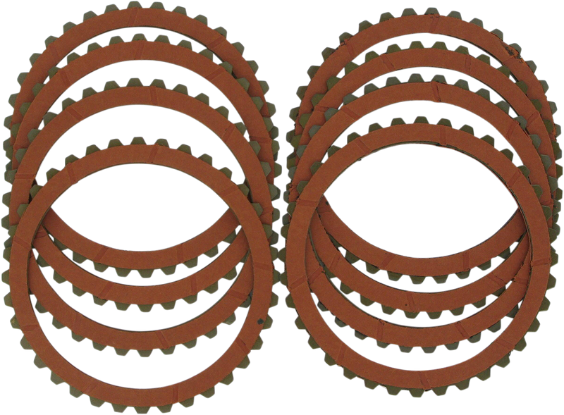 DRAG SPECIALTIES Organic Clutch Friction Plate Set - 8-Piece