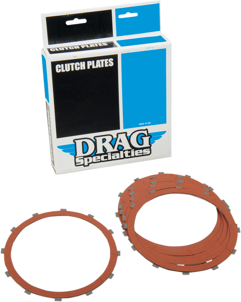 DRAG SPECIALTIES Organic Clutch Friction Plate Set - 6-Piece