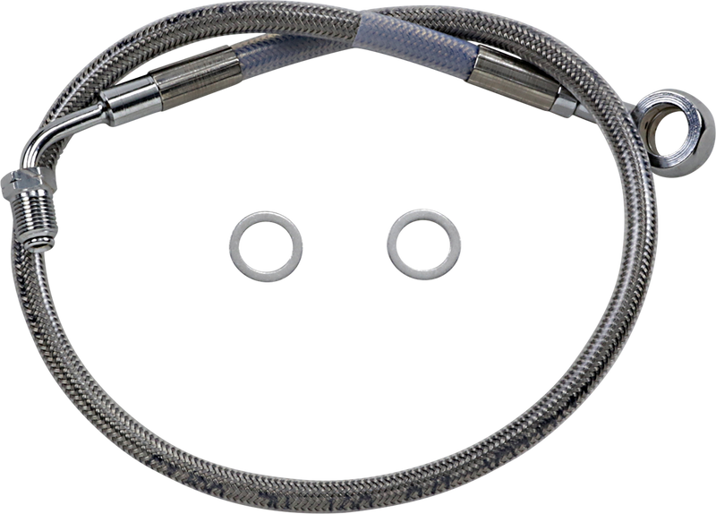 DRAG SPECIALTIES Stainless Steel Brake Line Kit - Front (Upper) - FX '18-'23