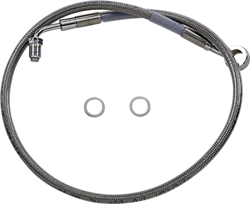 DRAG SPECIALTIES Extended Length Brake Line - +6" - Stainless Steel - FX '18-'23