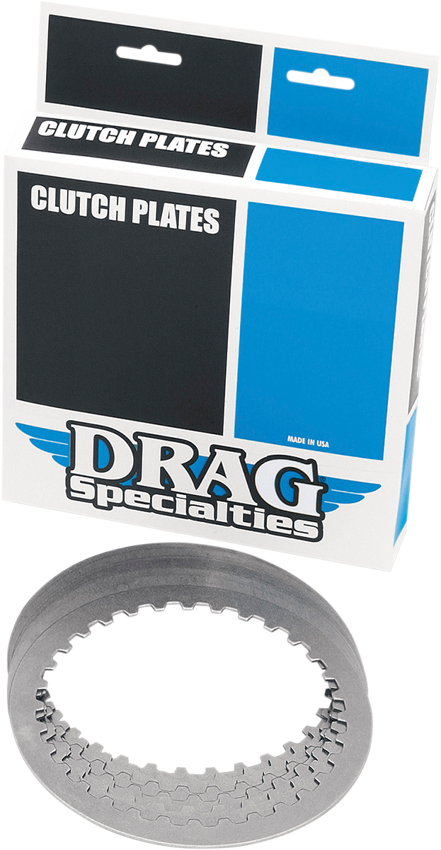 DRAG SPECIALTIES Steel Clutch Plate Set - 8-Piece - Big Twin '98-'17 Big Twin
