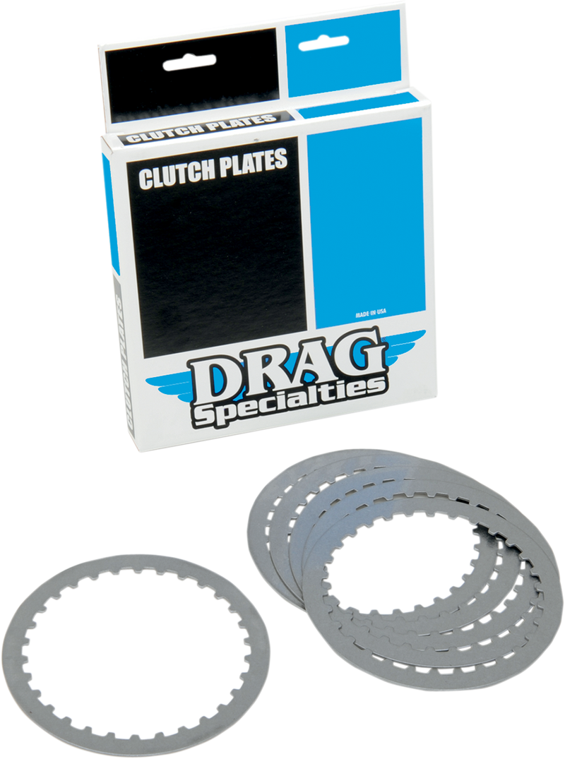 DRAG SPECIALTIES Steel Clutch Plate Set - 6-Piece