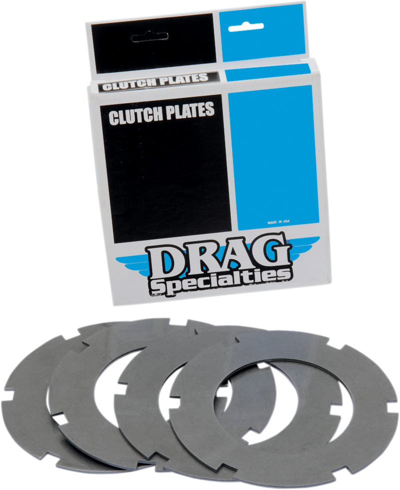 DRAG SPECIALTIES Steel Clutch Plate Set - 4-Piece