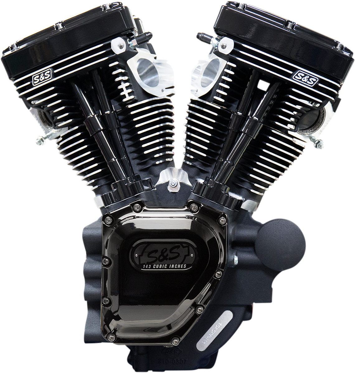 S&S CYCLE T143 Long Block Engine Black Touring — Lifestyle Cycles
