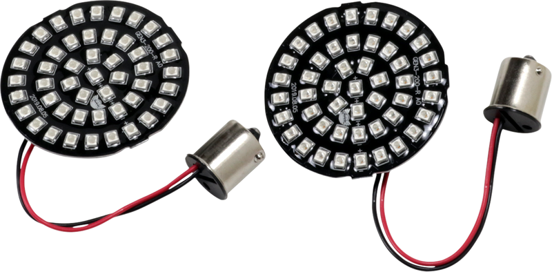 DRAG SPECIALTIES LED Bullet-Style 1156 Turn Signal Inserts - Red
