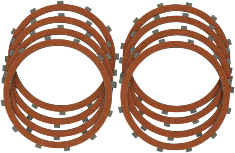 DRAG SPECIALTIES Organic Clutch Friction Plate Set - 8-Piece