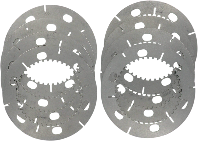 DRAG SPECIALTIES Replacement Steel Clutch Drive Plates - 8-Piece Set