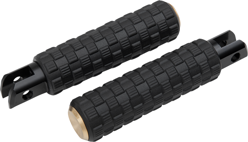 ARLEN NESS Air Trax Footpegs - Driver - Brass - FL/FX '18-'24 - 1" Longer