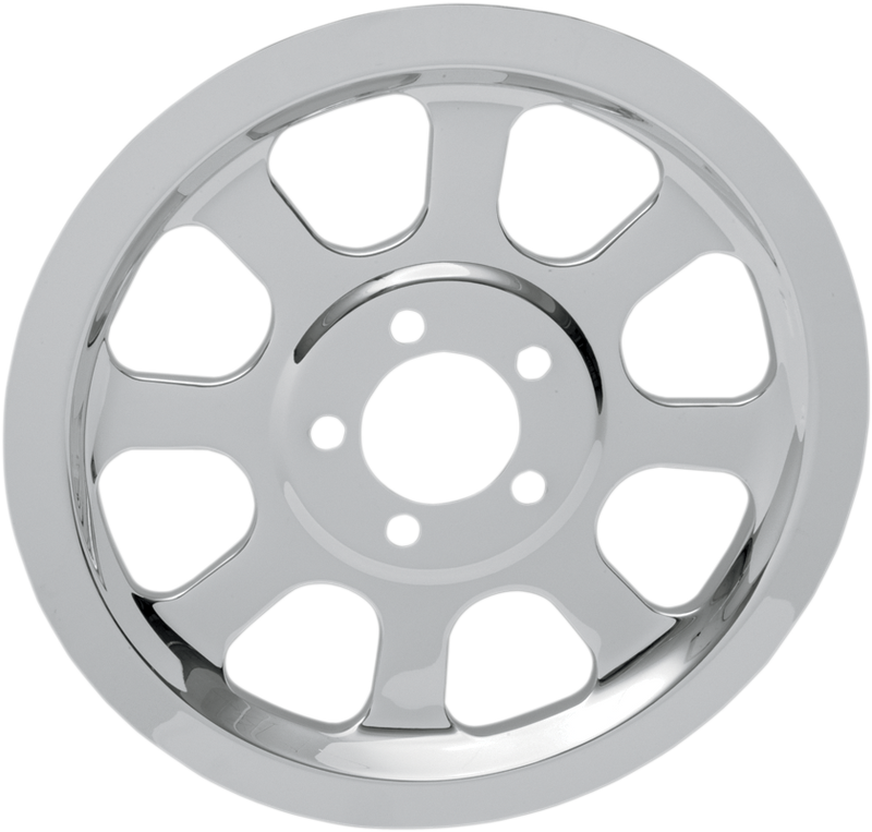 DRAG SPECIALTIES Rear Pulley Cover / Insert - Chrome - 70 Tooth - '00-'05 FXST/FLST