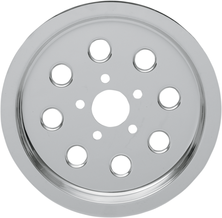 DRAG SPECIALTIES Rear Pulley Cover / Insert - Chrome - 65 Tooth - '84-'99 Big Twin