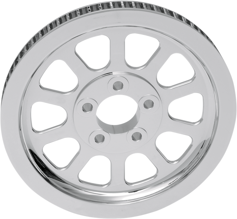 DRAG SPECIALTIES Replacement 10 Spoke Rear Pulley - Chrome - 66 Tooth