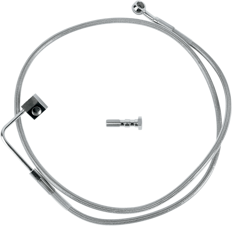 DRAG SPECIALTIES Brake Line - Rear - Stainless Steel