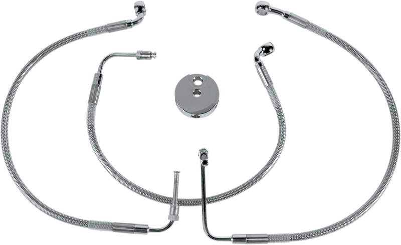 DRAG SPECIALTIES Brake Line - Front (Lower/Upper) - Stainless Steel