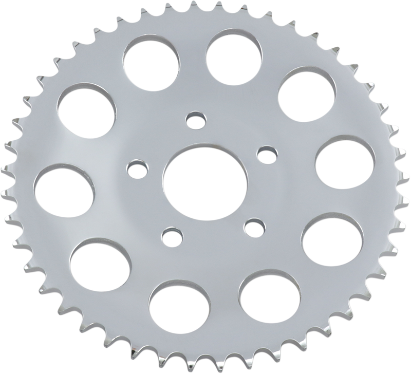 DRAG SPECIALTIES Replacement Steel Dished Rear Sprocket - 46 Tooth - Chrome - 0.46" Offset