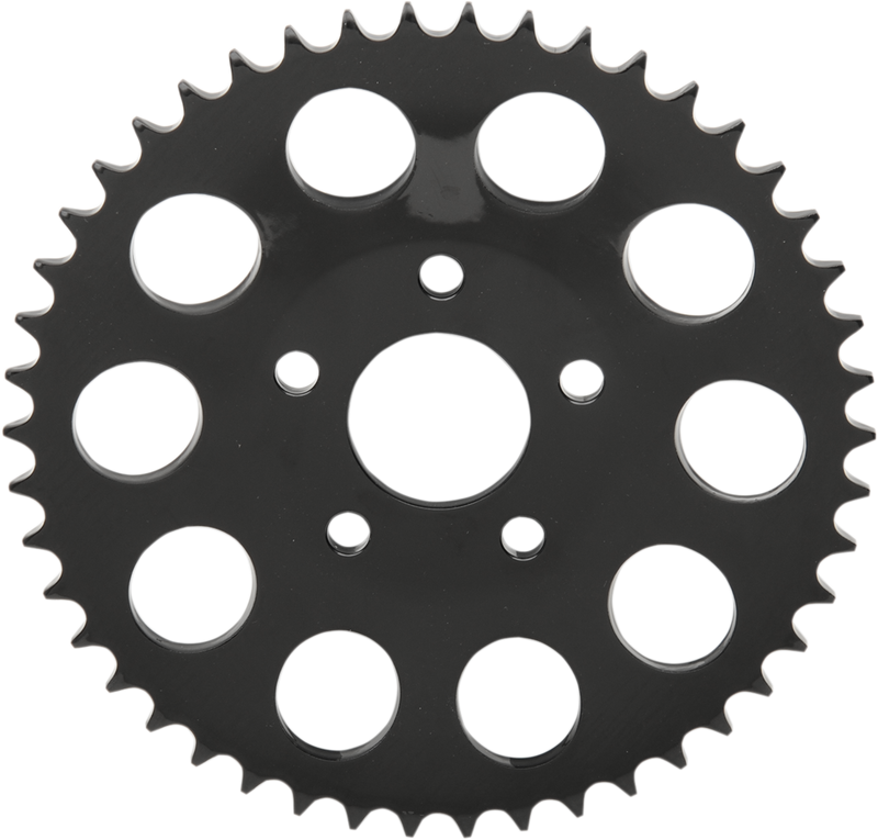 DRAG SPECIALTIES Replacement Steel Dished Rear Sprocket - 46 Tooth - Gloss Black - 0.46" Offset