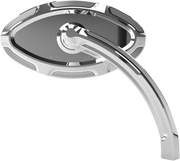 ARLEN NESS Beveled Short Stem Mirror - Cat Eye - Left - Chrome