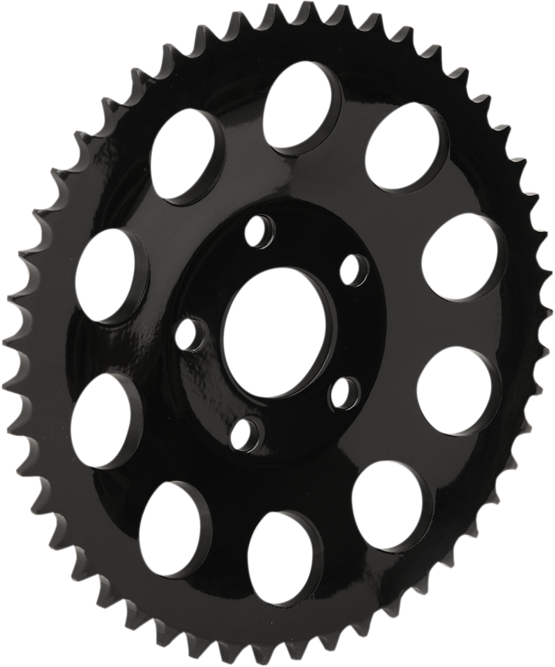DRAG SPECIALTIES Replacement Steel Dished Rear Sprocket - 49 Tooth - Gloss Black - 0.46" Offset