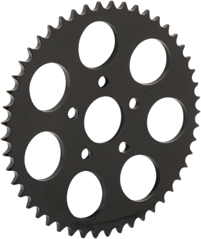 DRAG SPECIALTIES Replacement Steel Dished Rear Sprocket - 49 Tooth - Gloss Black - 0.23" Offset