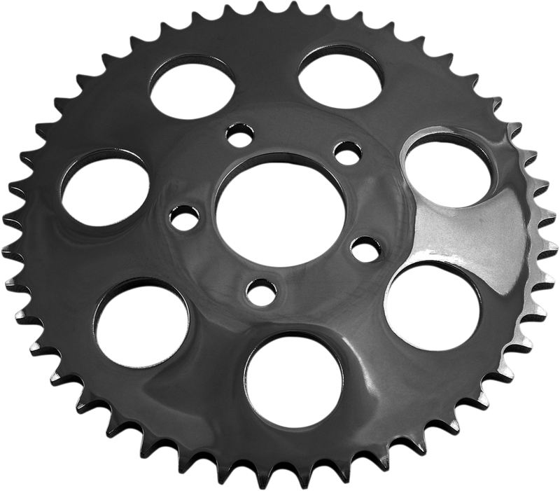 DRAG SPECIALTIES Replacement Steel Dished Rear Sprocket - 48 Tooth - Gloss Black - 0.23" Offset