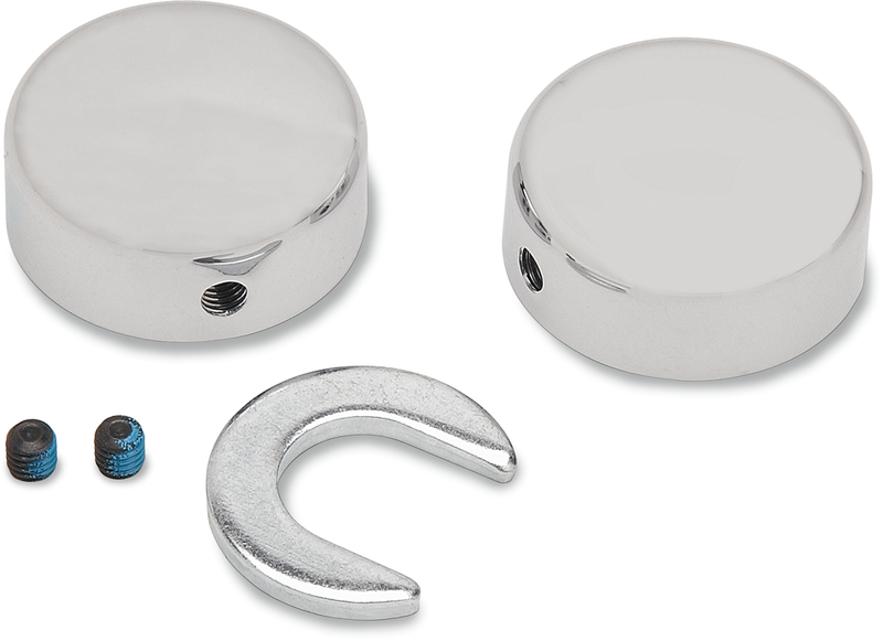 DRAG SPECIALTIES Swingarm Pivot Bolt Cover - Chrome - Softail '84-'99