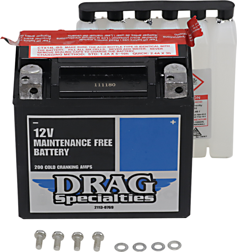 DRAG SPECIALTIES - AGM Battery - 2004-2022 SPORTSTER