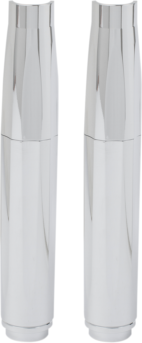 ARLEN NESS Pushrod Tube Cover Kit - Deep Cut - Chrome - Twin Cam