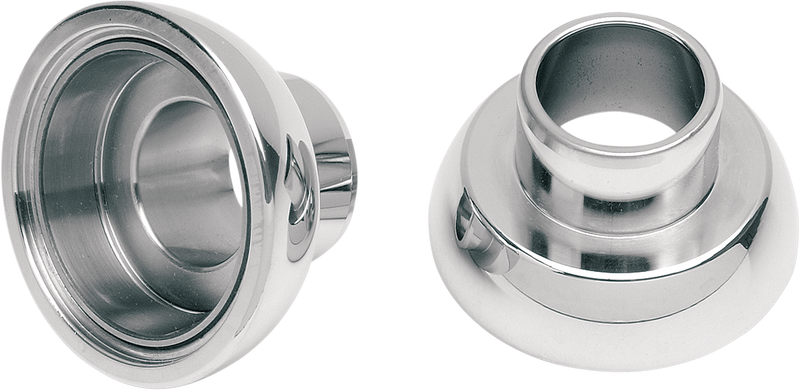 DRAG SPECIALTIES Neck Post Bearing Cups with Races Installed - Chrome