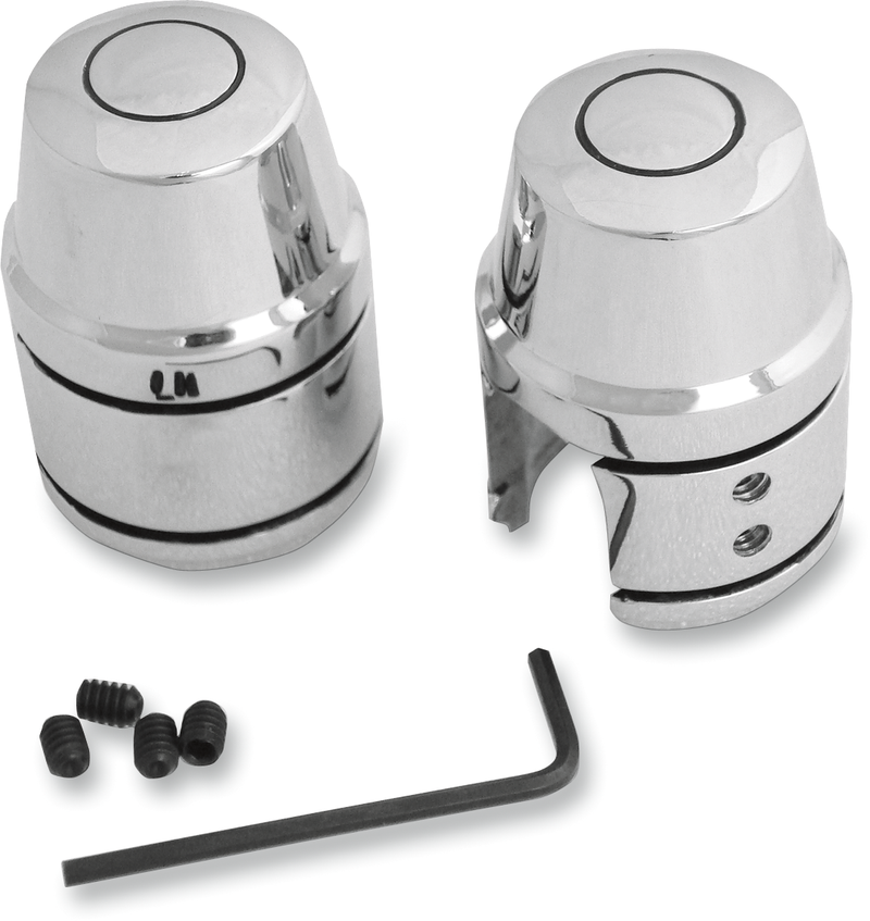 DRAG SPECIALTIES Upper Shock Bolt/Stud Cover - Chrome - '86-'20 XL