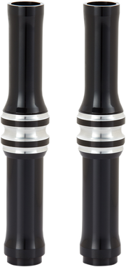 ARLEN NESS Pushrod Tube Cover Kit - 10 Gauge - M8 - Black / Chrome