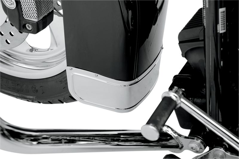 DRAG SPECIALTIES Chrome Plated Steel Front Fender Skirt - Smooth