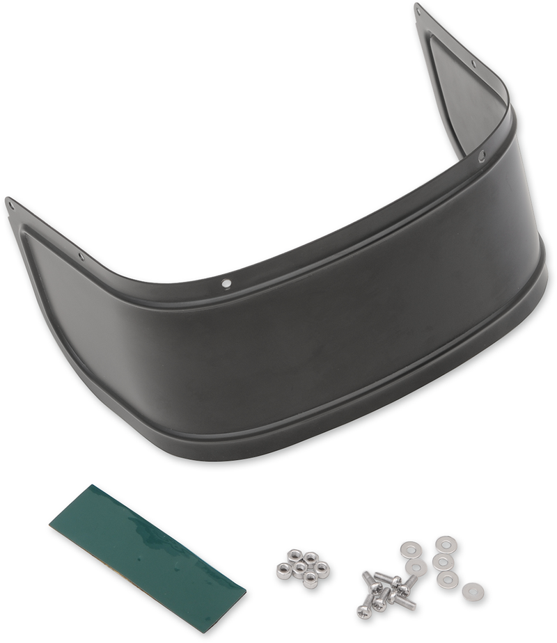 DRAG SPECIALTIES Satin Black Steel Front Fender Skirt - Smooth