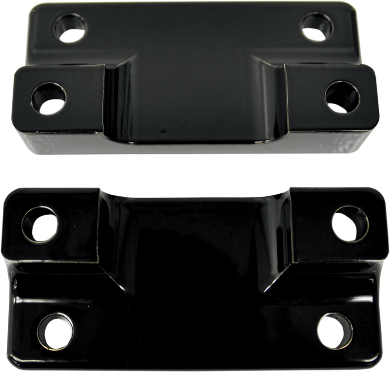 DRAG SPECIALTIES Fender-To-Fork Adapters - Gloss Black - FLH/FLT '80-'13