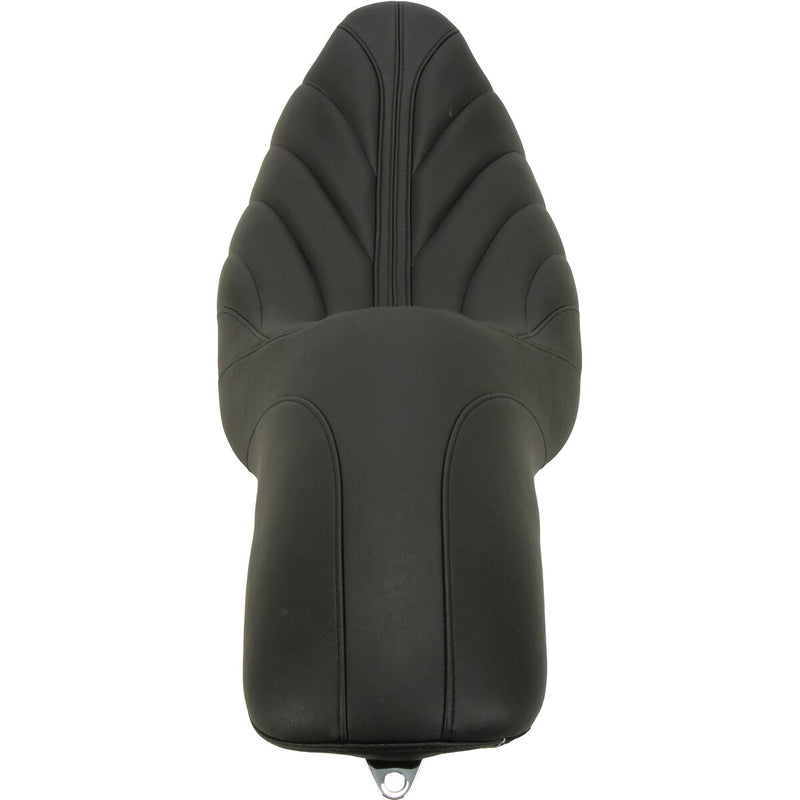 MUSTANG Revere Journey Gravity One-Piece 2-Up Seat - Black Stitch - Touring '08-'21