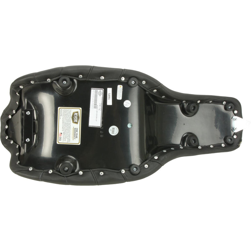 MUSTANG Revere Journey Gravity One-Piece 2-Up Seat - Black Stitch - Touring '08-'21