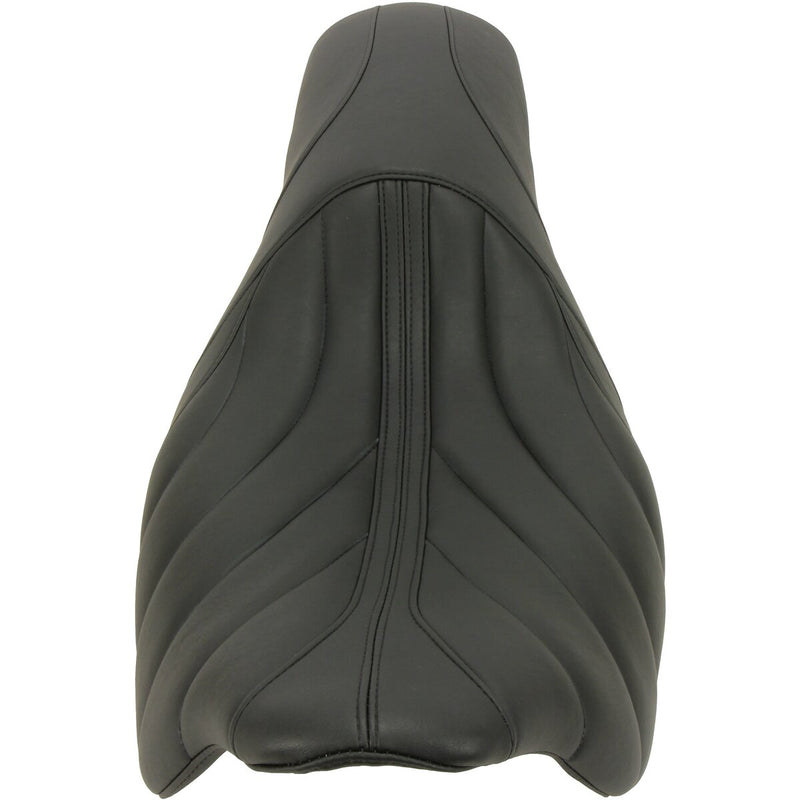 MUSTANG Revere Journey Gravity One-Piece 2-Up Seat - Black Stitch - Touring '08-'21